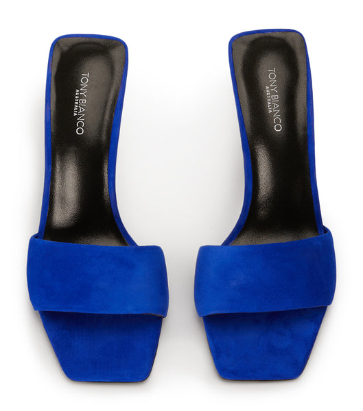 Azure Tony Bianco Natalie Azure Suede 10.5cm Stiletto Heels | EPHVG66947