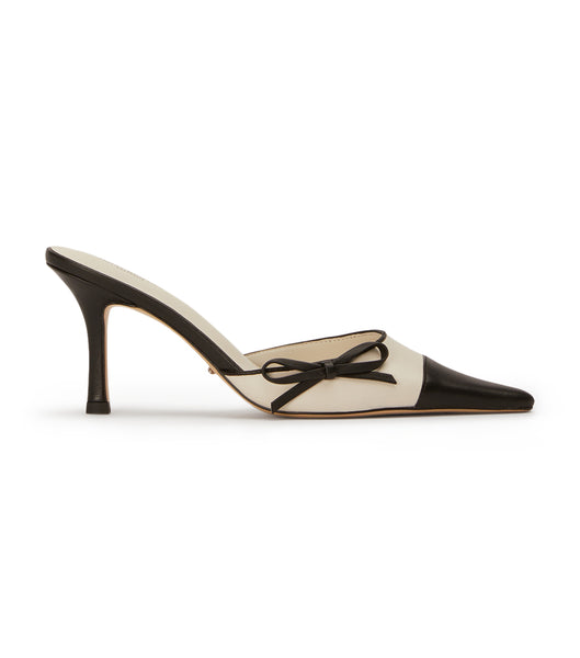 Beige / Black Tony Bianco Shirley Bone/Black 8cm Event Heels | PHJVR45817