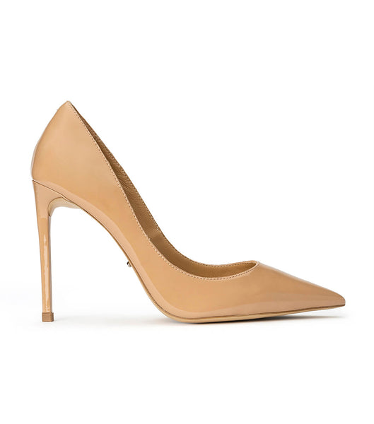 Beige Tony Bianco Anja Nude Patent 10.5cm Stiletto Heels | BPHSO63844