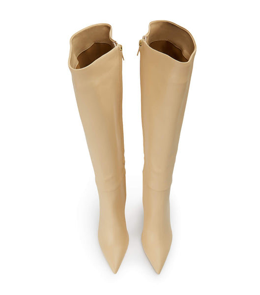 Beige Tony Bianco Apollo Butter Nappa 10.5cm Mid Calf Boots | PHQAV25898