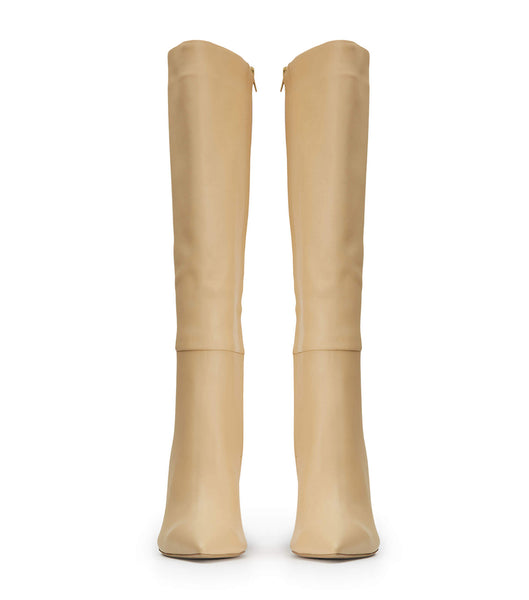 Beige Tony Bianco Apollo Butter Nappa 10.5cm Mid Calf Boots | PHQAV25898