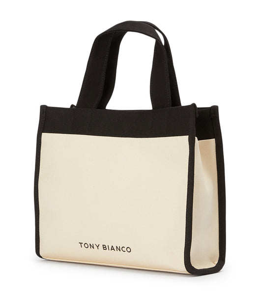 Black / Beige Tony Bianco Teagan Black/Beige Tote Bag Accessories | BPHSD47651