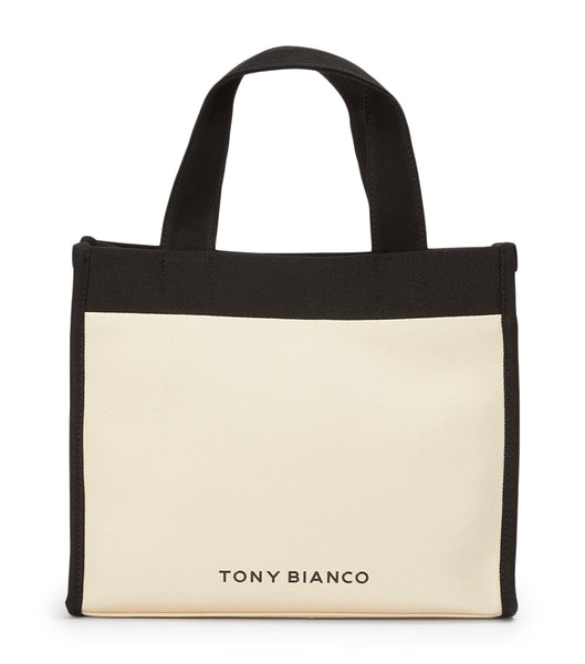 Black / Beige Tony Bianco Teagan Black/Beige Tote Bag Accessories | BPHSD47651