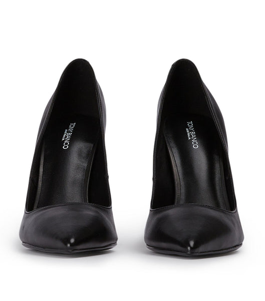 Black Tony Bianco Anja Black Como 10.5cm Bridal Heels | GPHEC58529