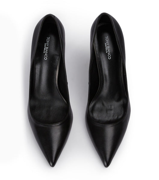 Black Tony Bianco Anja Black Como 10.5cm Court Shoes | PHDYB53035