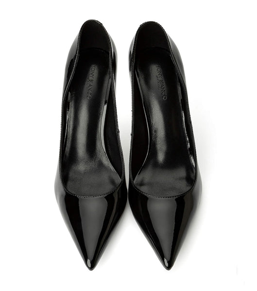 Black Tony Bianco Anja Black Patent 10.5cm Court Shoes | BPHSO90517