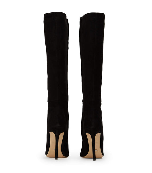 Black Tony Bianco Apollo Black Suede 10.5cm Knee High Boots | MPHFT75729