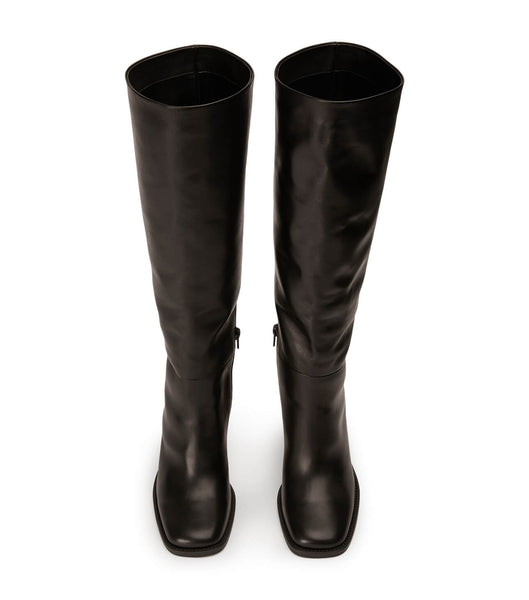 Black Tony Bianco Asher Black Como 8.5cm Mid Calf Boots | PHJVR85651