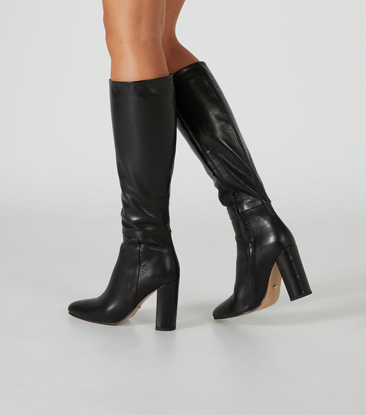 Black Tony Bianco Bellez Black Venice 9.5cm Mid Calf Boots | PHQCS10400