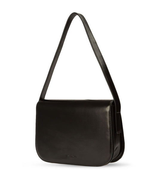 Black Tony Bianco Cecil Black Leather Shoulder Bag Accessories | TPHPQ75422