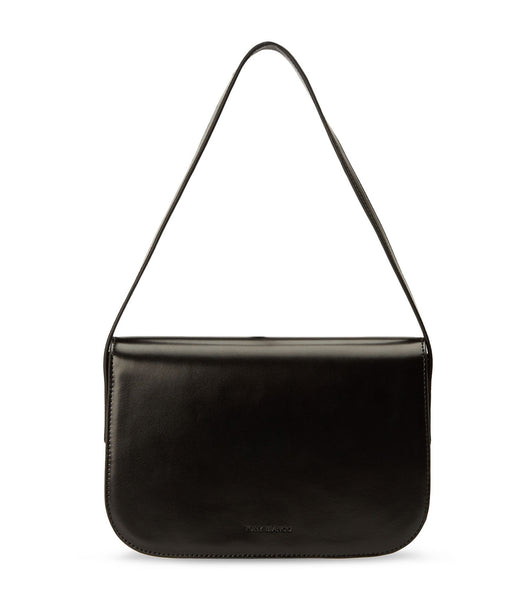 Black Tony Bianco Cecil Black Leather Shoulder Bag Accessories | TPHPQ75422