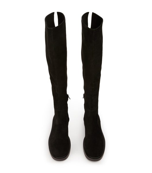 Black Tony Bianco Chasey Black Suede 4.5cm Knee High Boots | PHCVG12723