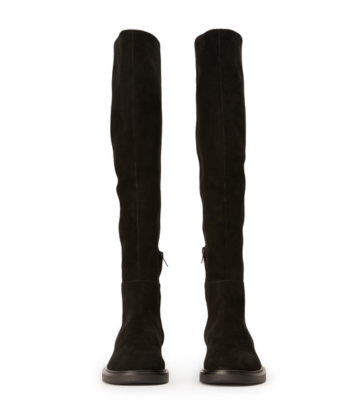 Black Tony Bianco Chasey Black Suede 4.5cm Knee High Boots | PHCVG12723