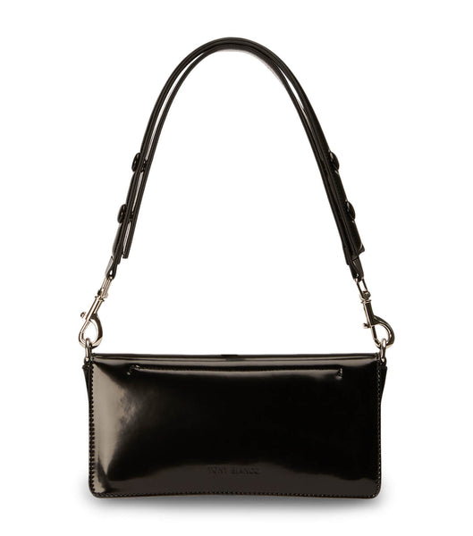 Black Tony Bianco Clove Black Hi Shine Shoulder Bag Accessories | ZPHNQ19295