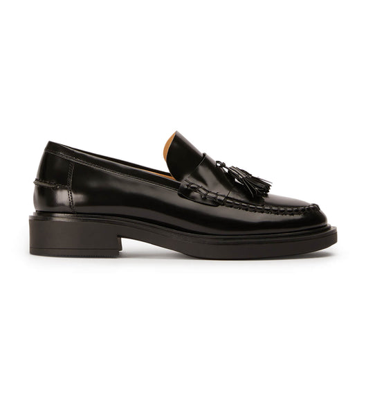 Black Tony Bianco Colt Black Hi Shine 4.5cm Loafers | ZPHNQ22361