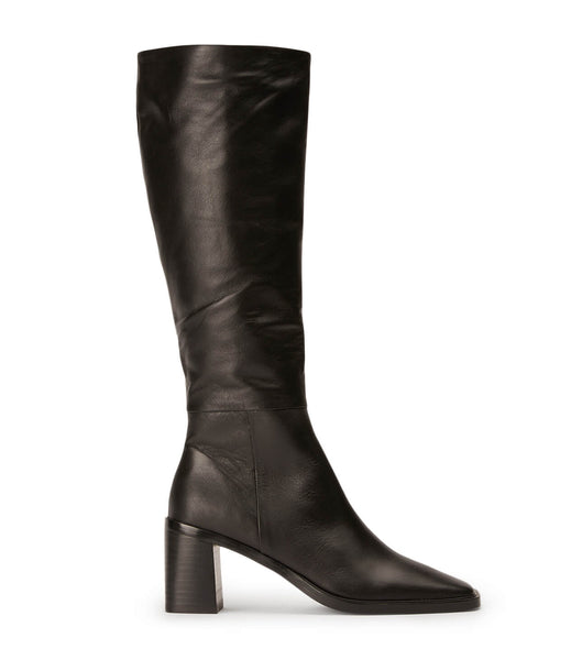 Black Tony Bianco Darby Black Venice 7.5cm Knee High Boots | UPHND37076