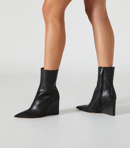 Black Tony Bianco Dasha Black Como 9.5cm Ankle Boots | PPHQX70645