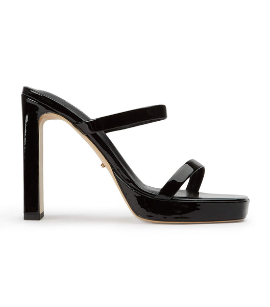 Black Tony Bianco Diane Black Patent 11.5cm Block Heels | APHDF50481