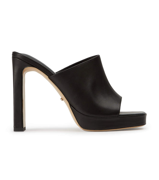 Black Tony Bianco Dover Black Como 11.5cm Block Heels | PHNEJ87141