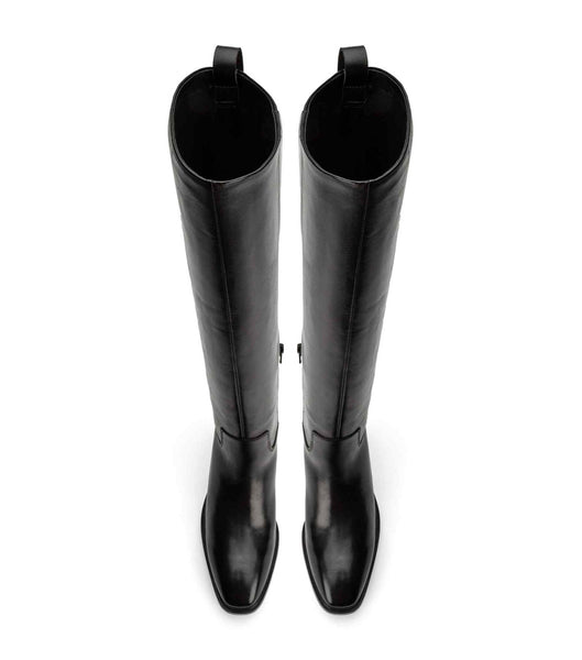 Black Tony Bianco Eleanor Black Como 4cm Knee High Boots | BPHSO23592