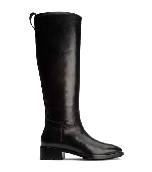 Black Tony Bianco Eleanor Black Como 4cm Knee High Boots | BPHSO23592