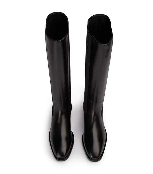 Black Tony Bianco Emrata Black Como 4cm Mid Calf Boots | BPHSO63873