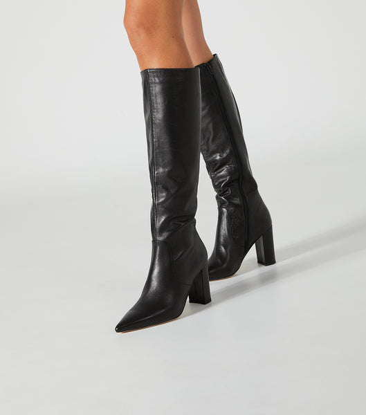 Black Tony Bianco Epic Black Venice 8.5cm Heeled Boots | BPHSO44546