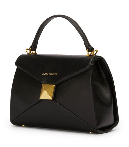 Black Tony Bianco Eve Black Leather Mini Handbags Accessories | BPHSD29610