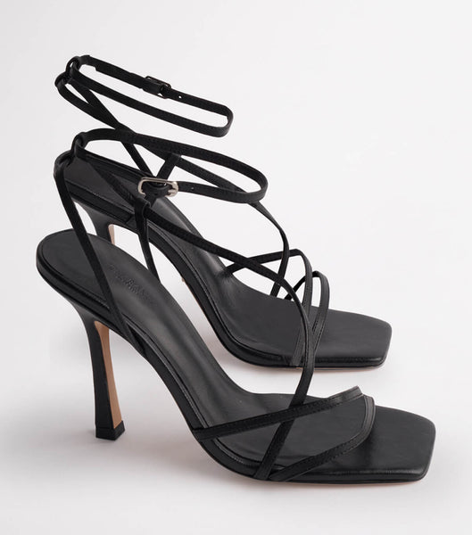 Black Tony Bianco Franci Black Kid 10.5cm Bridal Heels | PHEAH44756