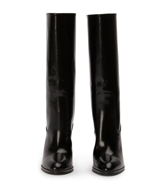 Black Tony Bianco Hadley Black Hi Shine 10.5cm Knee High Boots | APHDF13261