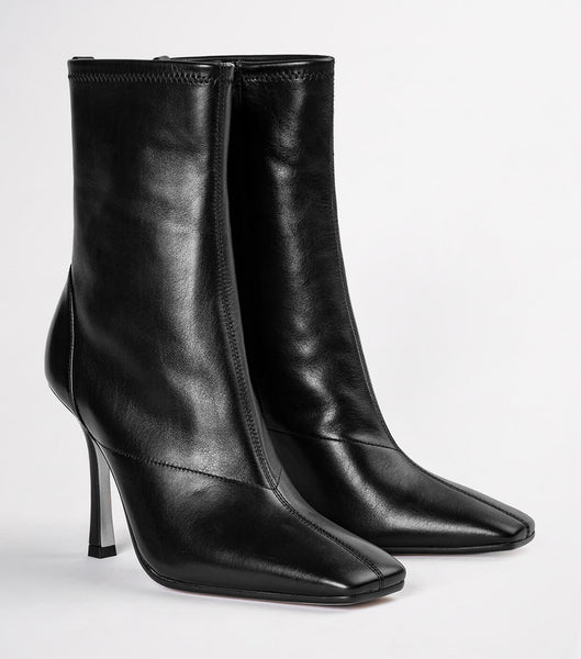 Black Tony Bianco Halsey Black Como 10.5cm Heeled Boots | PHXBR55779