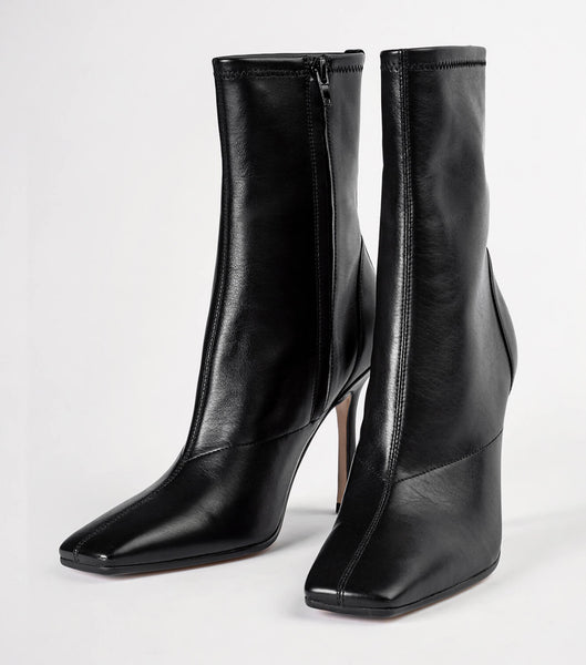 Black Tony Bianco Halsey Black Como 10.5cm Heeled Boots | PHXBR55779