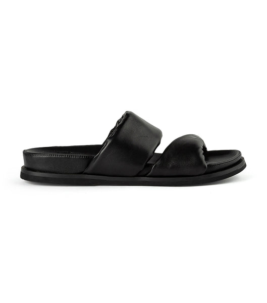 Black Tony Bianco Henry Black Nappa 3.5cm Sandals | PHEAH54616