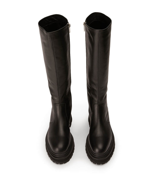 Black Tony Bianco Hitch Black Venice 5.5cm Knee High Boots | PHZDE87914