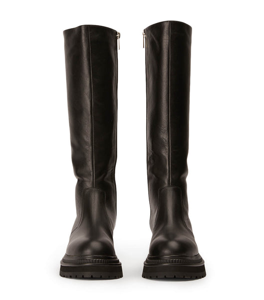 Black Tony Bianco Hitch Black Venice 5.5cm Knee High Boots | PHZDE87914