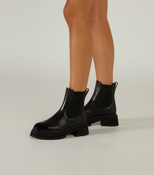 Black Tony Bianco Hurricane Black Como 5.5cm Ankle Boots | XPHGW92383