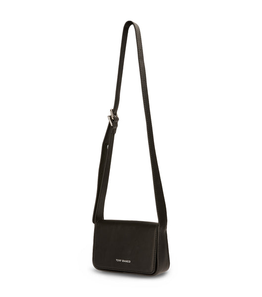 Black Tony Bianco Janey Black Leather Shoulder Bag Accessories | ZPHMJ55242