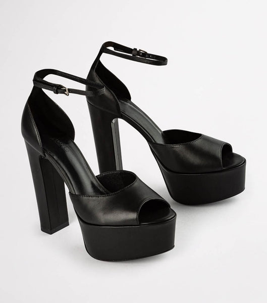 Black Tony Bianco Jayze Black Como 14cm Platform Shoes | PHDYB58533