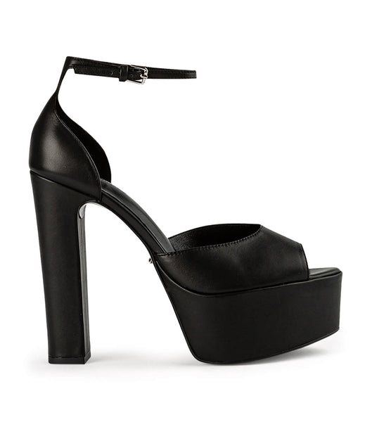 Black Tony Bianco Jayze Black Como 14cm Block Heels | XPHBH12988