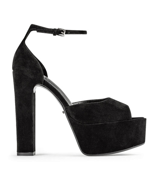 Black Tony Bianco Jayze Black Suede 14cm Event Heels | PHJBT65447