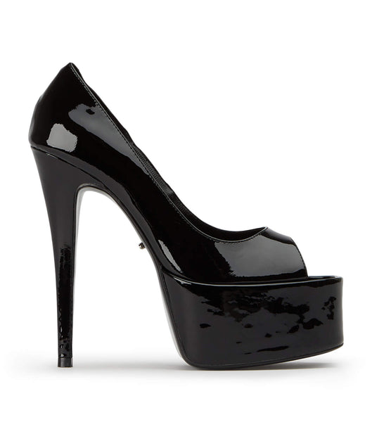 Black Tony Bianco Jolee Black Patent 15cm Platform Shoes | LPHSX54413