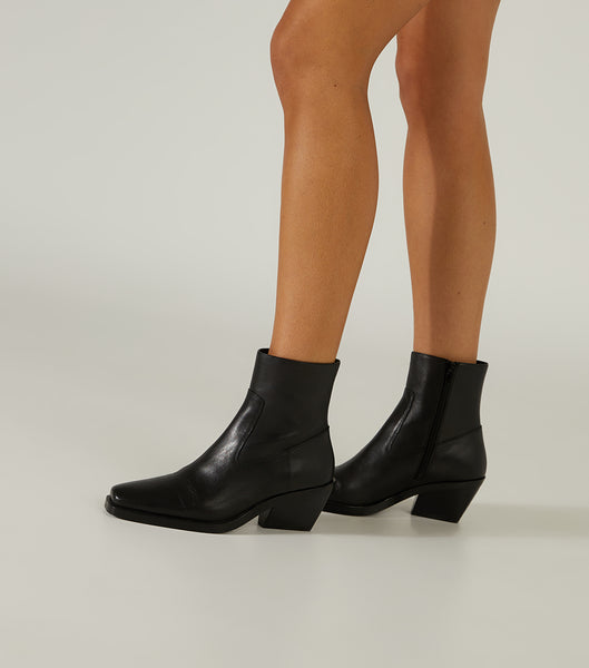 Black Tony Bianco Kamilla Black Como 6cm Ankle Boots | UPHTG84087