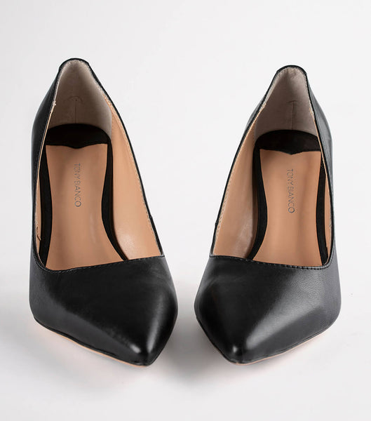 Black Tony Bianco Lotus Black Como 10.3cm Court Shoes | PPHER14866