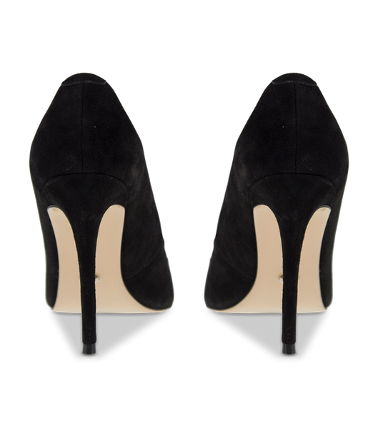 Black Tony Bianco Lotus Black Kid Suede 10.3cm Stiletto Heels | QPHUV83518