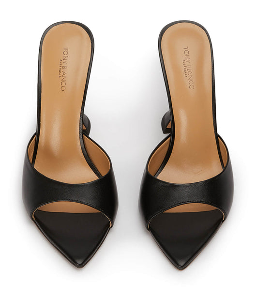 Black Tony Bianco Marcel Black Nappa 10.5cm Event Heels | PHCIF90338