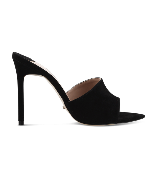 Black Tony Bianco Marley Black Kid Suede 10.5cm Bling Heels | PHXMI69286