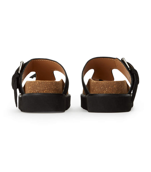 Black Tony Bianco Marlo Black Suede 3cm Sandals | PHEGJ14967