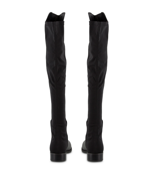 Black Tony Bianco Panache Black Luxe/Black Micro Stretch 3cm Knee High Boots | GPHEC46712