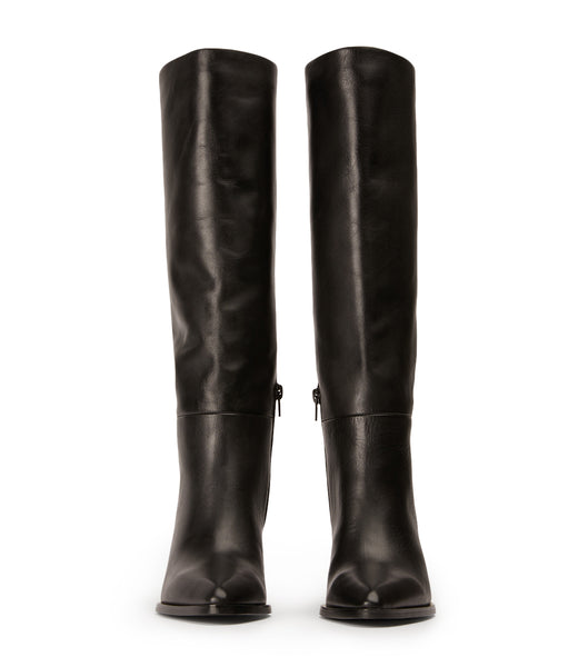 Black Tony Bianco Peppe Black Como 7.5cm Knee High Boots | PHEGJ52299