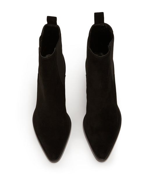 Black Tony Bianco Piston Black Suede 7.5cm Ankle Boots | PHXMI74781